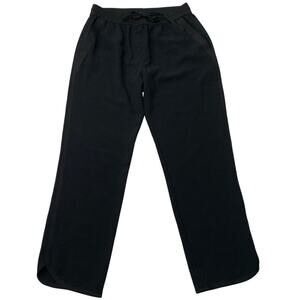Kenneth Cole Womens Small Black Elastic Waist Loose Fit Pants Dress Slacks